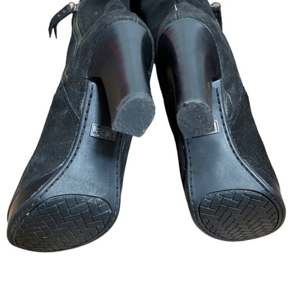 UGG Australia Ophira Black Suede Heels Women Size 7 - Picture 11 of 15